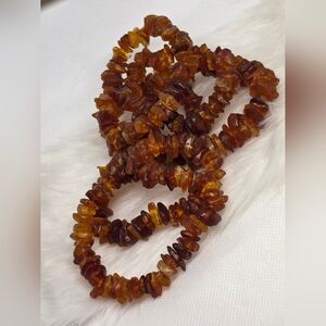 ✨ UV Reactive Baltic Amber Chip Crystal Bracelet ✨